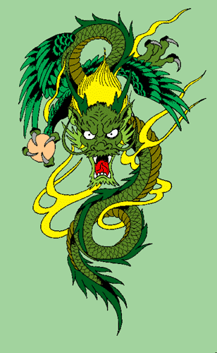 Подземный дракон с жемчужиной